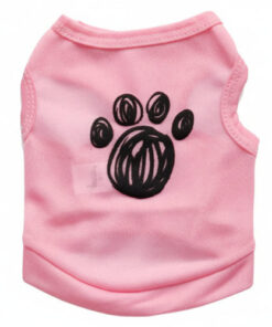 Footprint Print Lightweight Pet Vest Apparel for Dogs and Cats